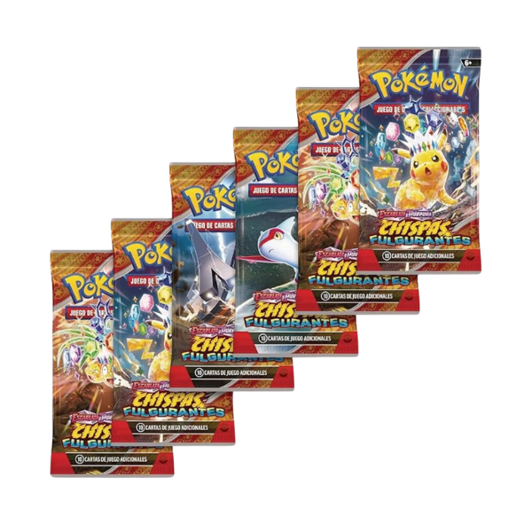 Pack de 6 Sobres Chispas Fulgurantes | Pokemon | Español