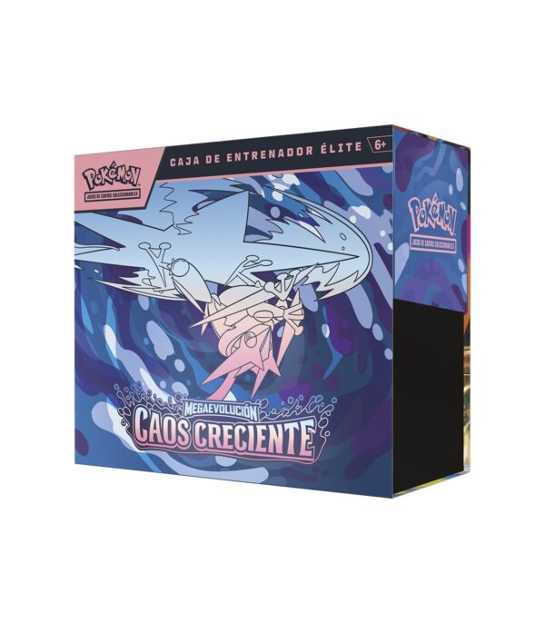 ETB Caos Creciente Pokémon TCG - vista frontal de la caja