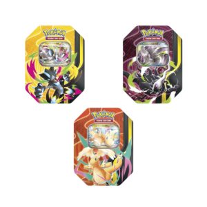 Las 3 latas Mega Forces 2026 de Pokémon TCG: Mega-Darkrai ex, Mega-Dragonite ex y Mega-Zeraora ex